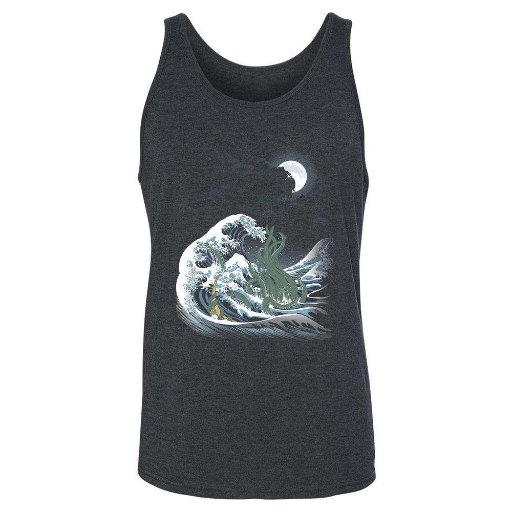Unisex Jersey Tank - TXQU834Z - Dark Grey Heather - 6