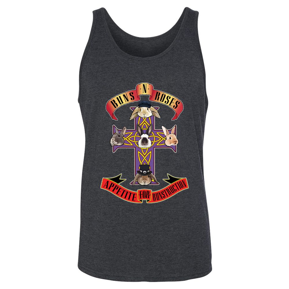 Buns and Roses - Dark Grey Heather - 6