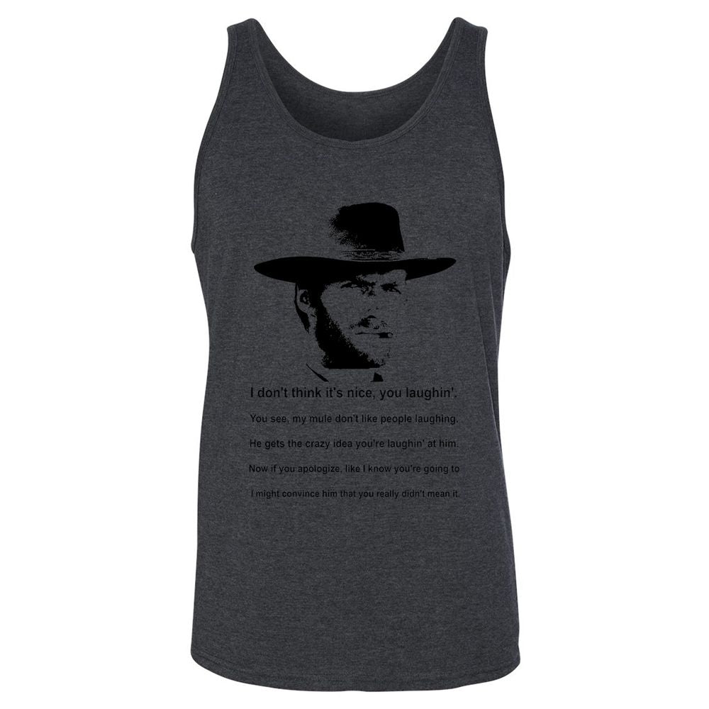 Clint Eastwood Mule Quote - Dark Grey Heather - 6
