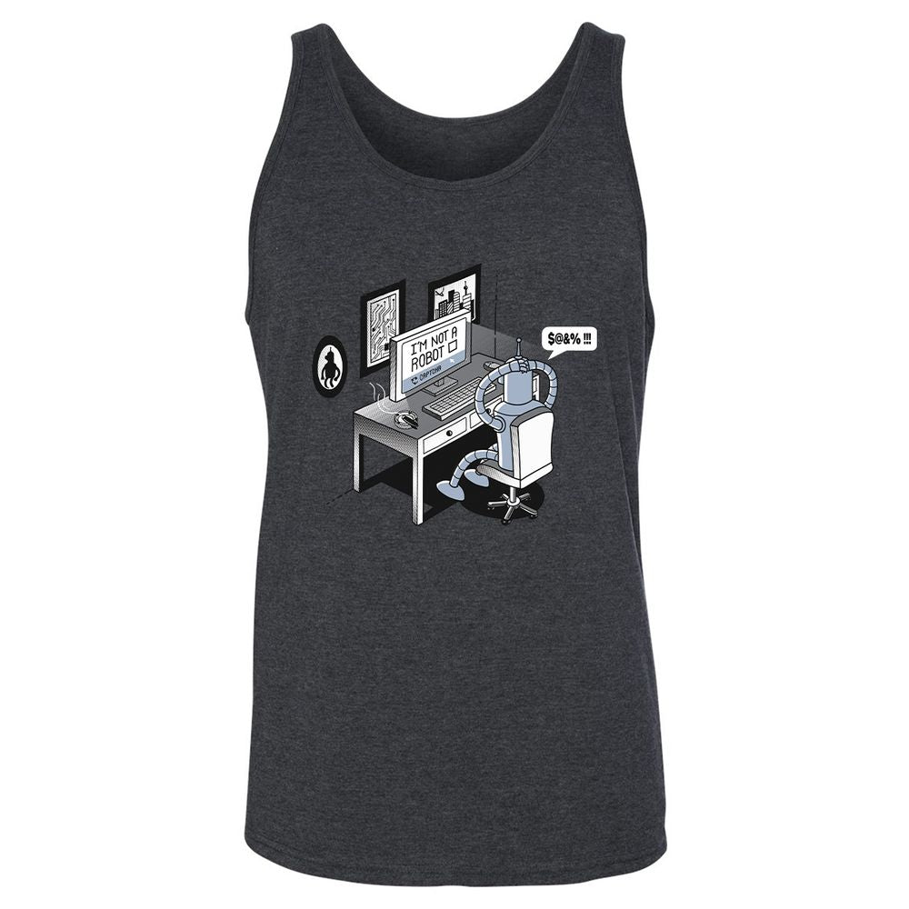 Unisex Jersey Tank - PFQBG3ZW - Dark Grey Heather - 6