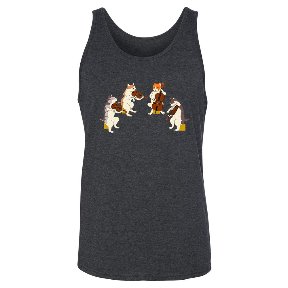 Unisex Jersey Tank - 114C6L6G - Dark Grey Heather - 6