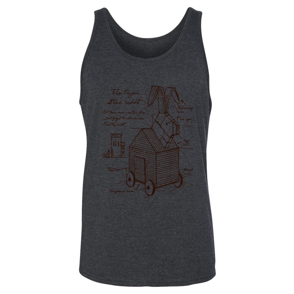 Unisex Jersey Tank - Q7NYSGFQ - Dark Grey Heather - 6