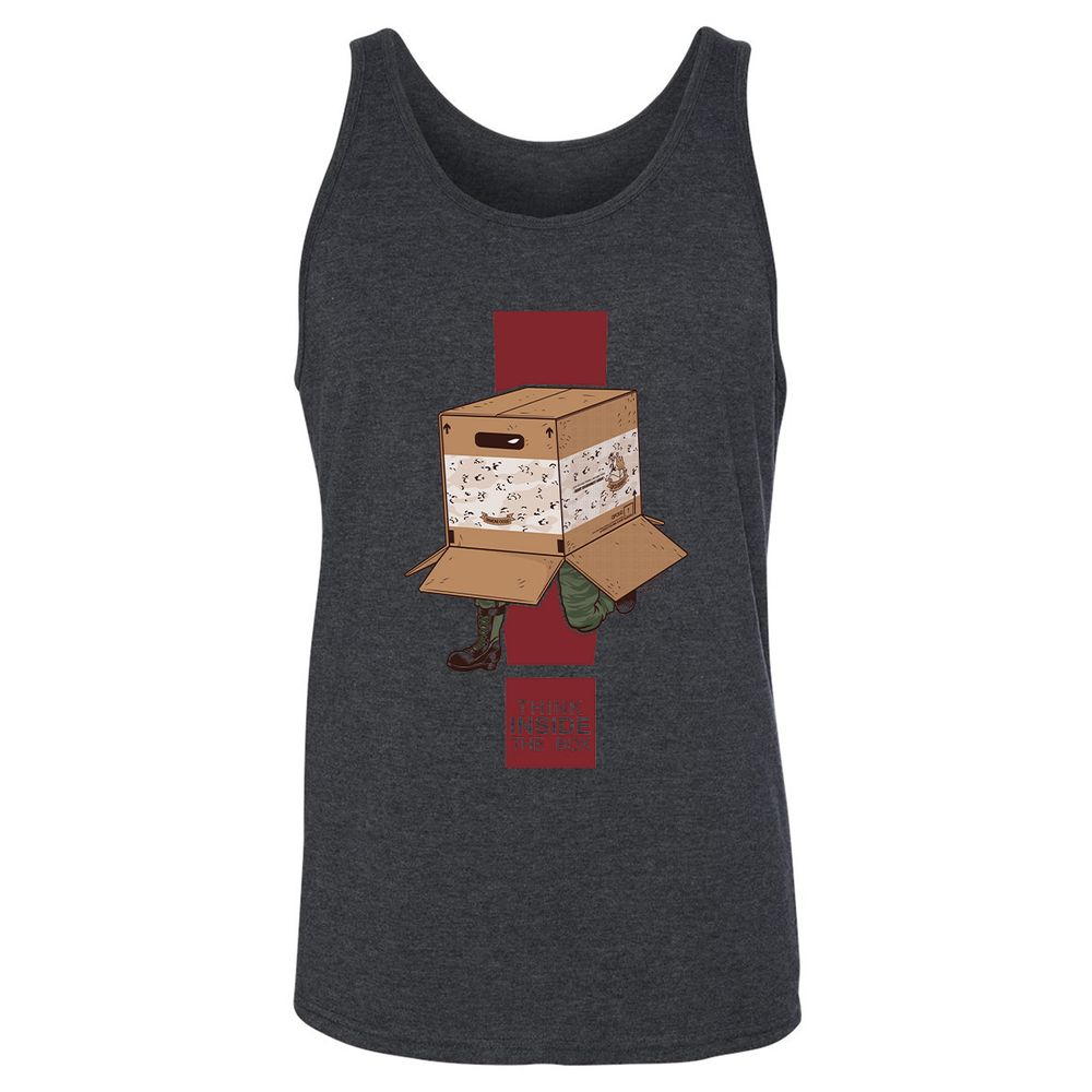 Unisex Jersey Tank - 3GRRERB1 - Dark Grey Heather - 6
