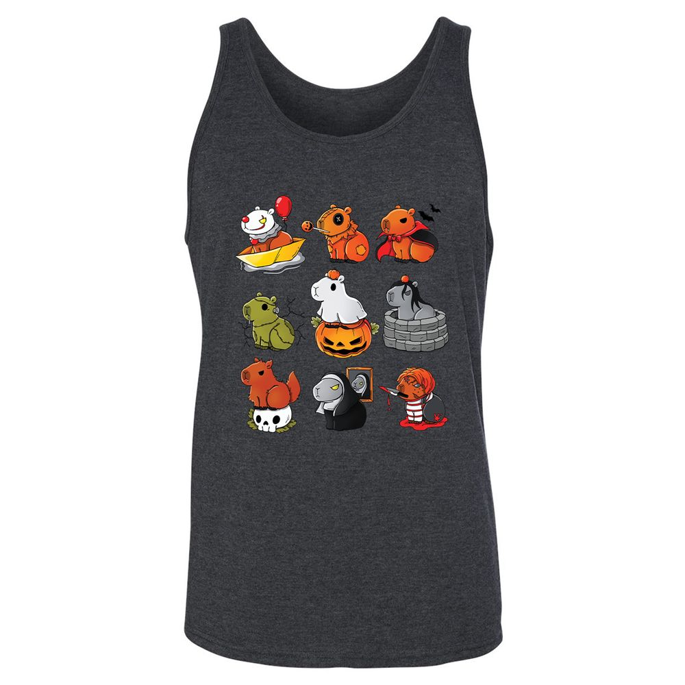 Unisex Jersey Tank - NVT7X1YF - Dark Grey Heather - 6