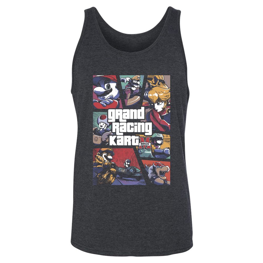 Unisex Jersey Tank - BRG9P3PV - Dark Grey Heather - 6