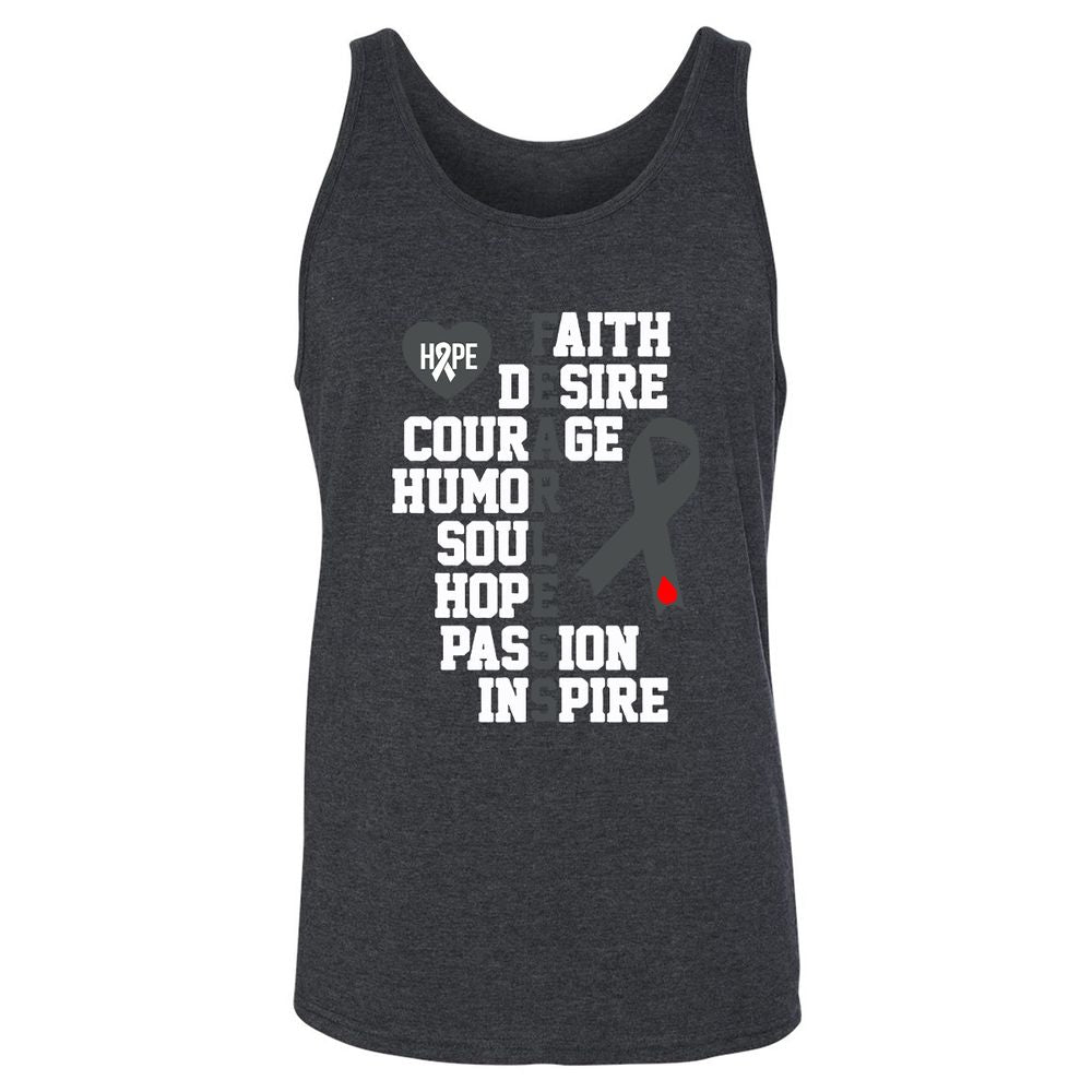 Unisex Jersey Tank - MN3RTFK1 - Dark Grey Heather - 6