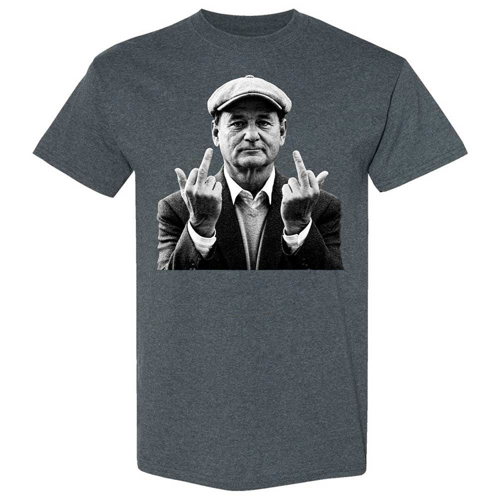 Bill Murray Middle Finger - Dark Heather - 6