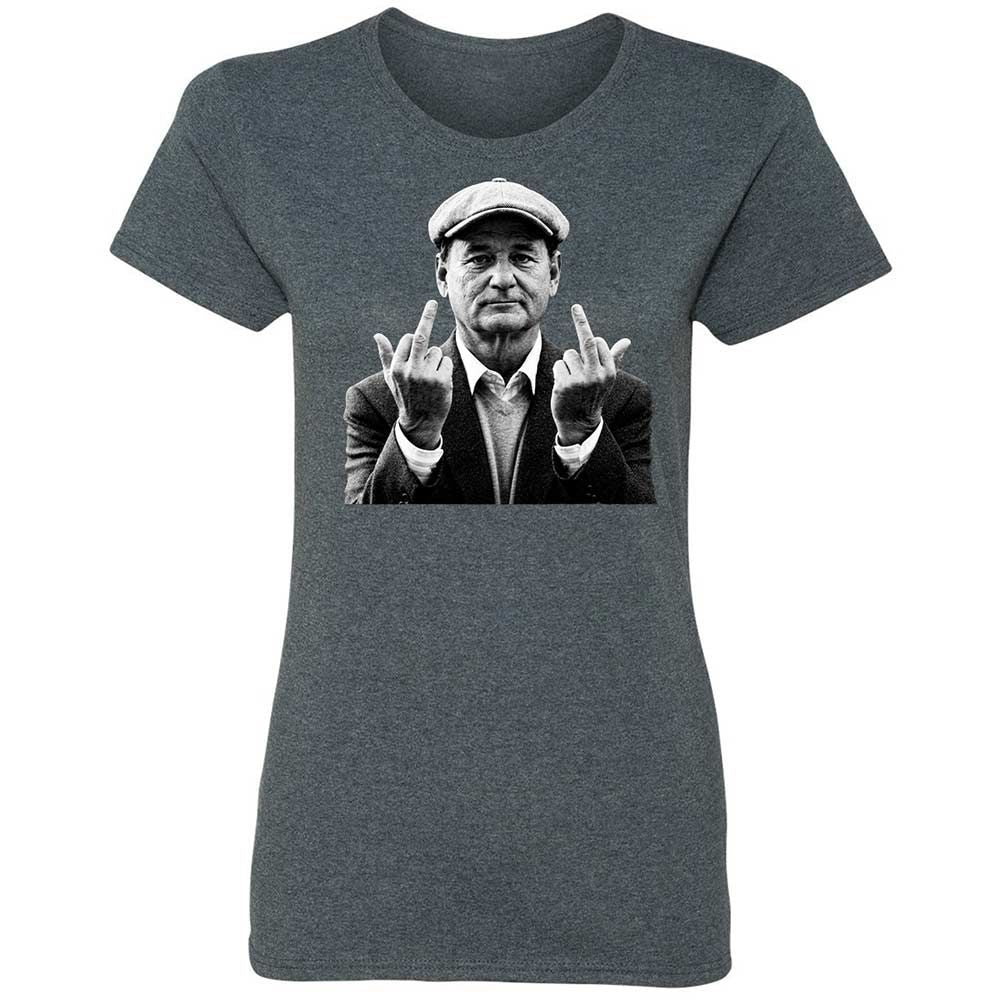 Bill Murray Middle Finger - Dark Heather - 6