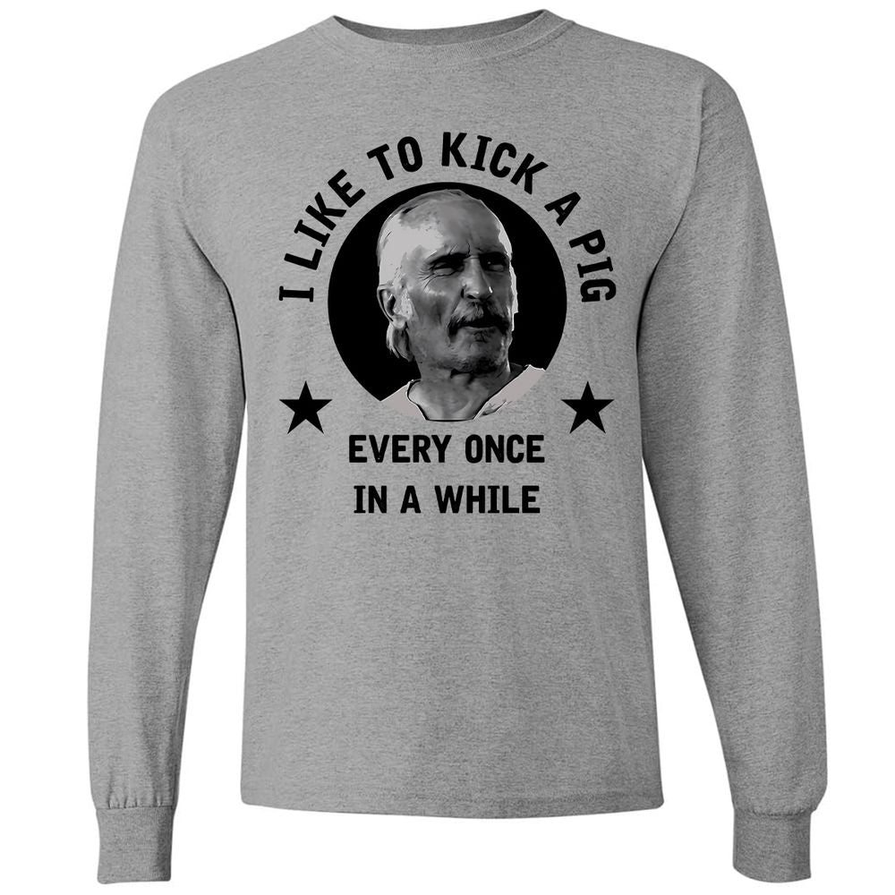 I like to kick a pig - Graphite Heather - 6