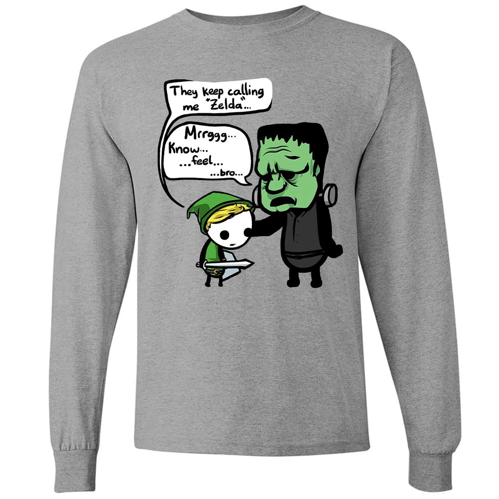 Long Sleeve T-Shirt - ZHF5PXCU - Graphite Heather - 6