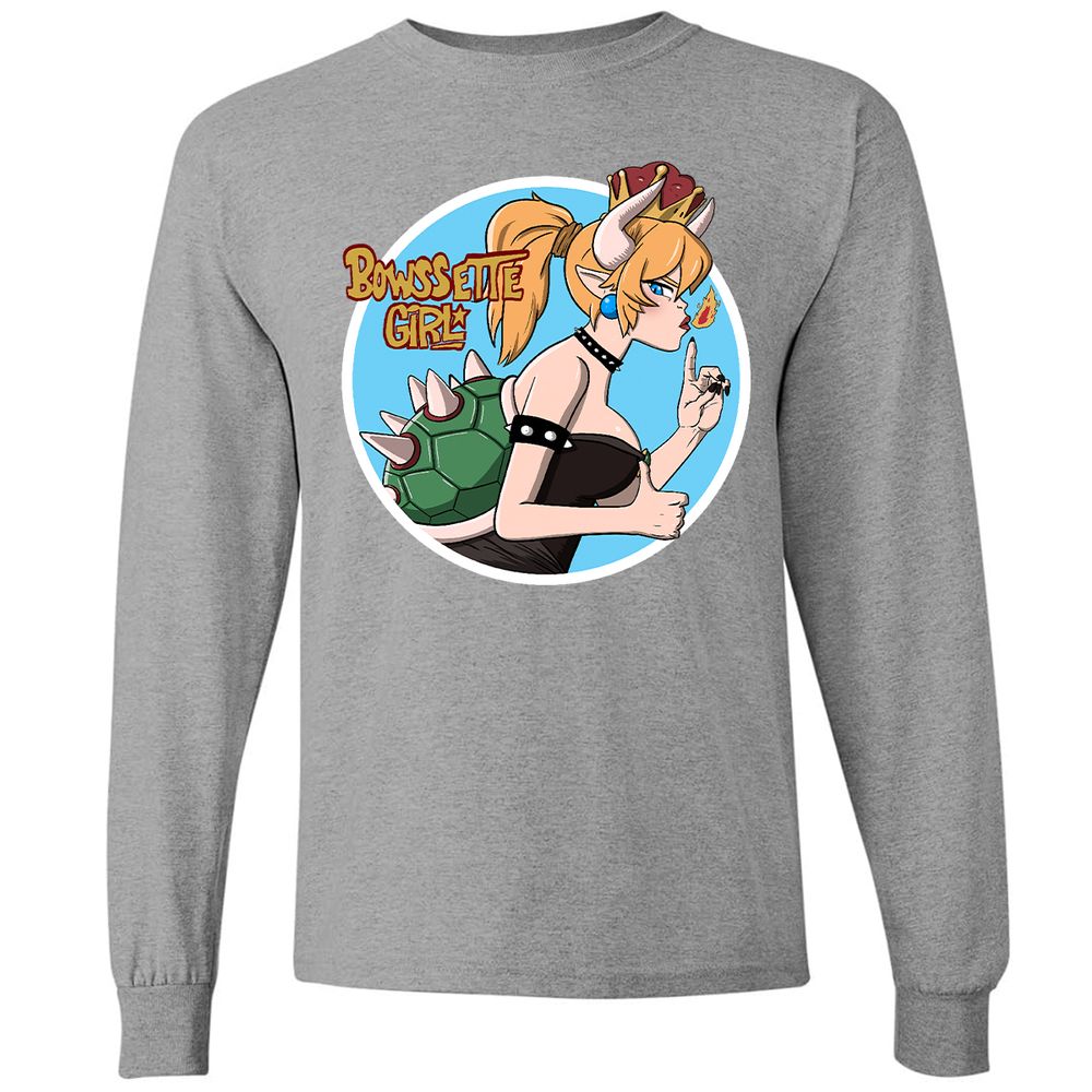 Long Sleeve T-Shirt - W956477P - Graphite Heather - 6