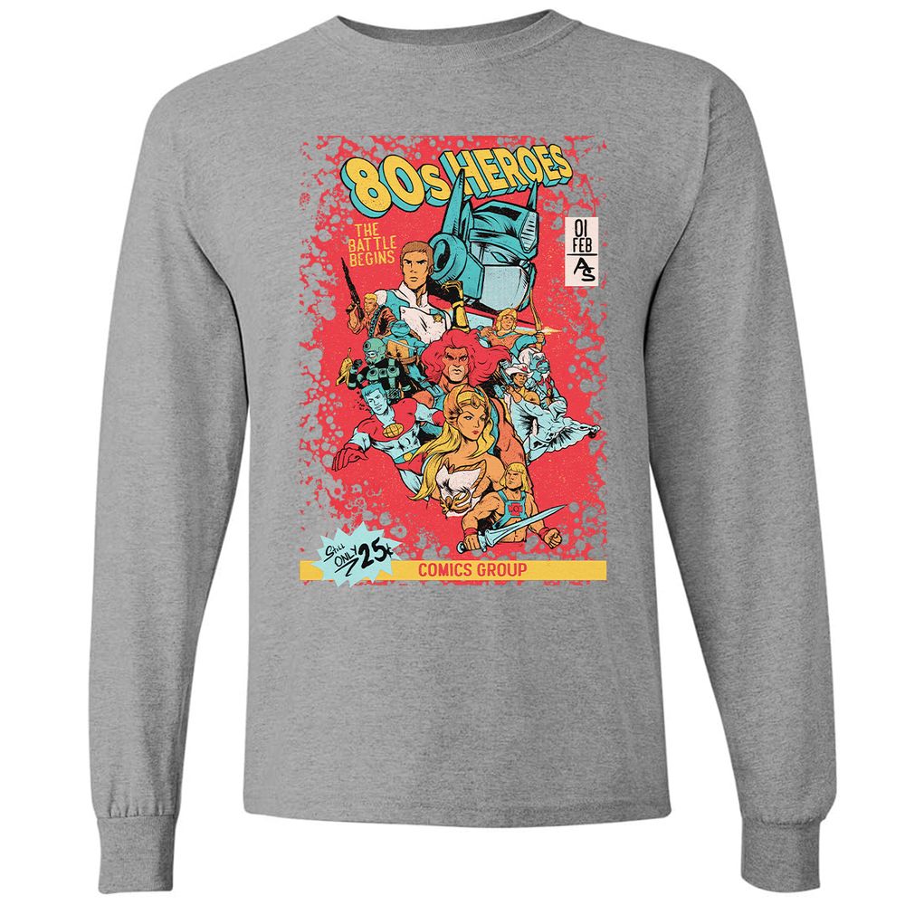 Long Sleeve T-Shirt - 8ZK34V5G - Graphite Heather - 6