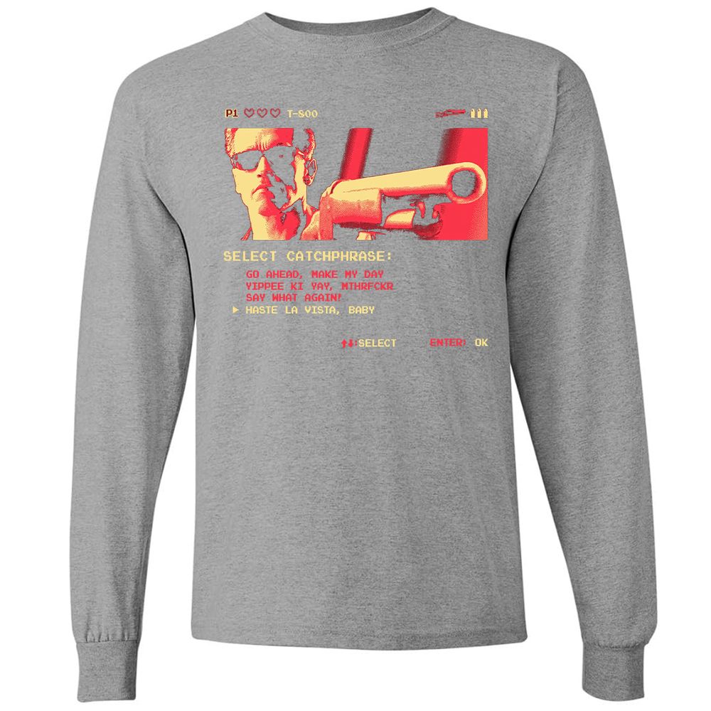 Long Sleeve T-Shirt - US1QCHNA - Graphite Heather - 6
