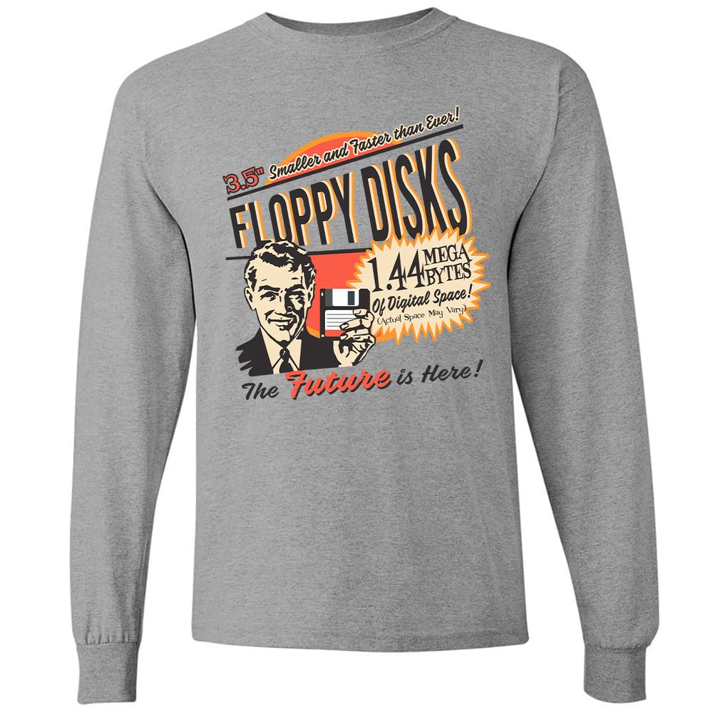 Floppy Disk Retro - Graphite Heather - 6