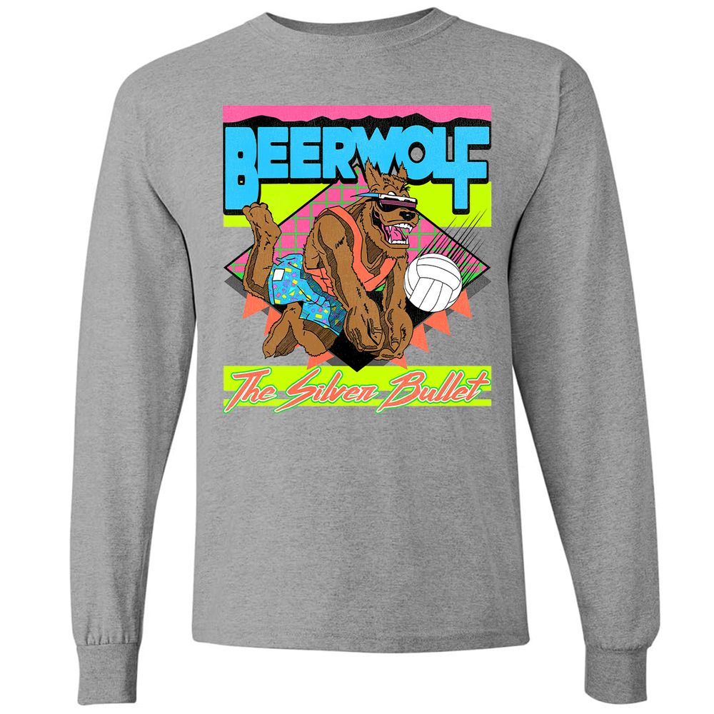 Retro Beach Wolf - Graphite Heather - 6