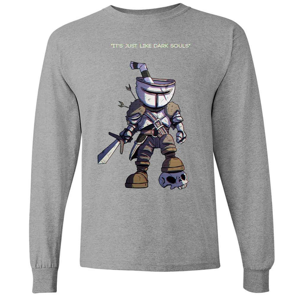 Long Sleeve T-Shirt - QSDZJ2TB - Graphite Heather - 6