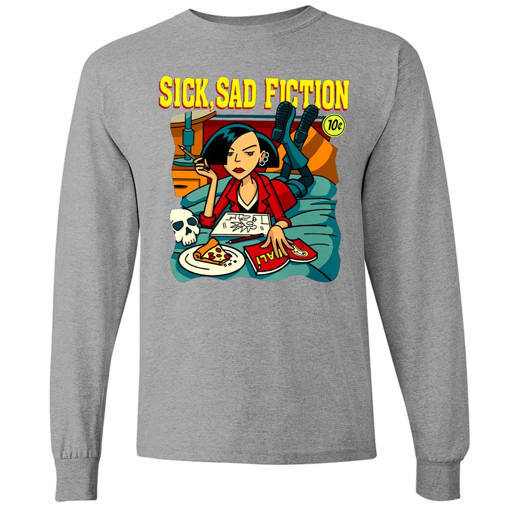 Long Sleeve T-Shirt - W3AW94QJ - Graphite Heather - 6