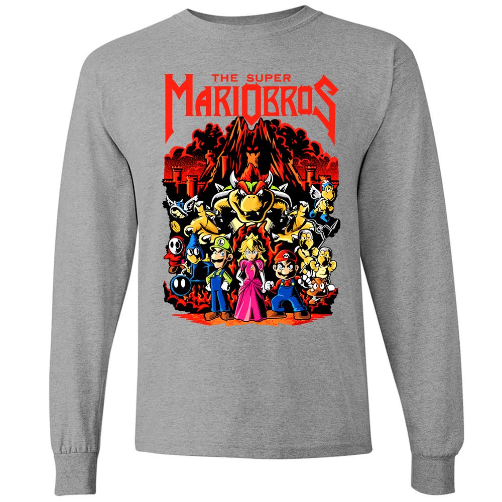 Long Sleeve T-Shirt - 8ZMR8XPP - Graphite Heather - 6