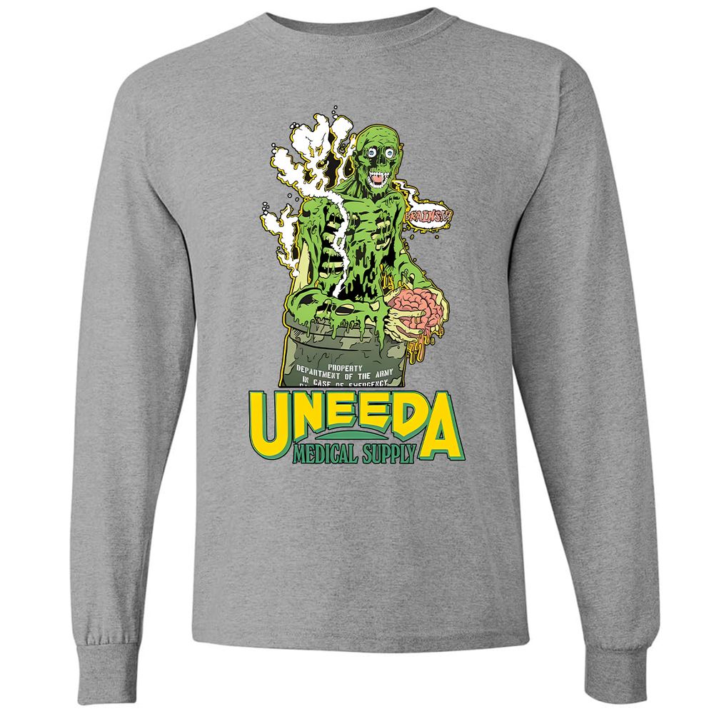 Long Sleeve T-Shirt - F67PURP9 - Graphite Heather - 6