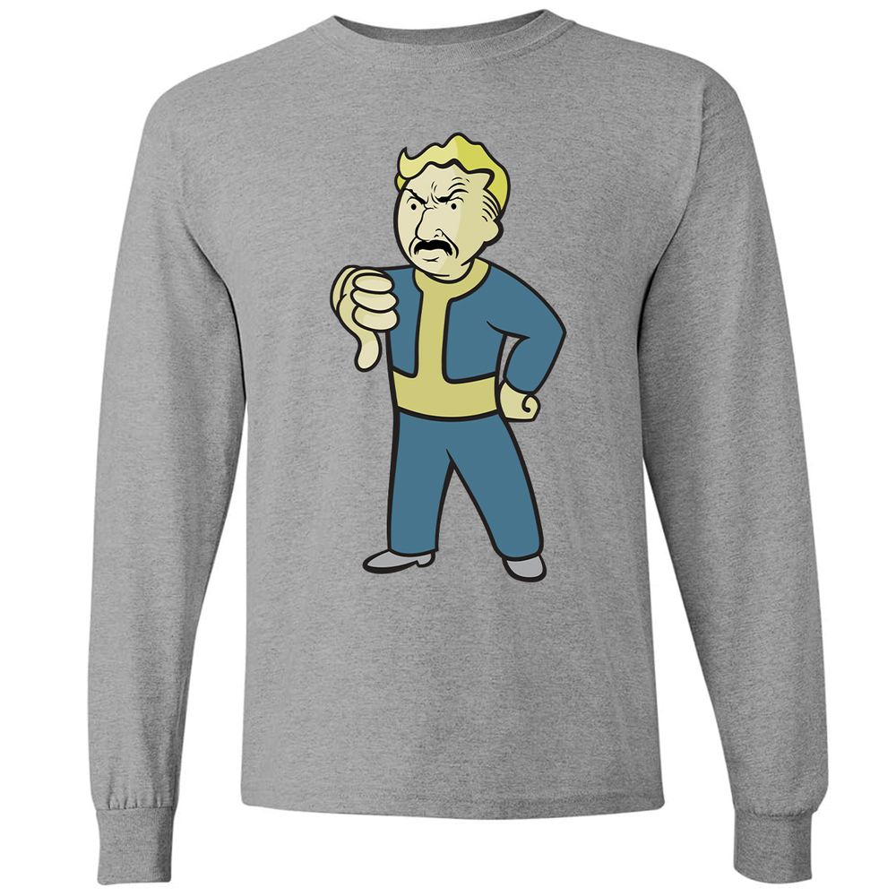 Long Sleeve T-Shirt - VA8NZQJ3 - Graphite Heather - 6