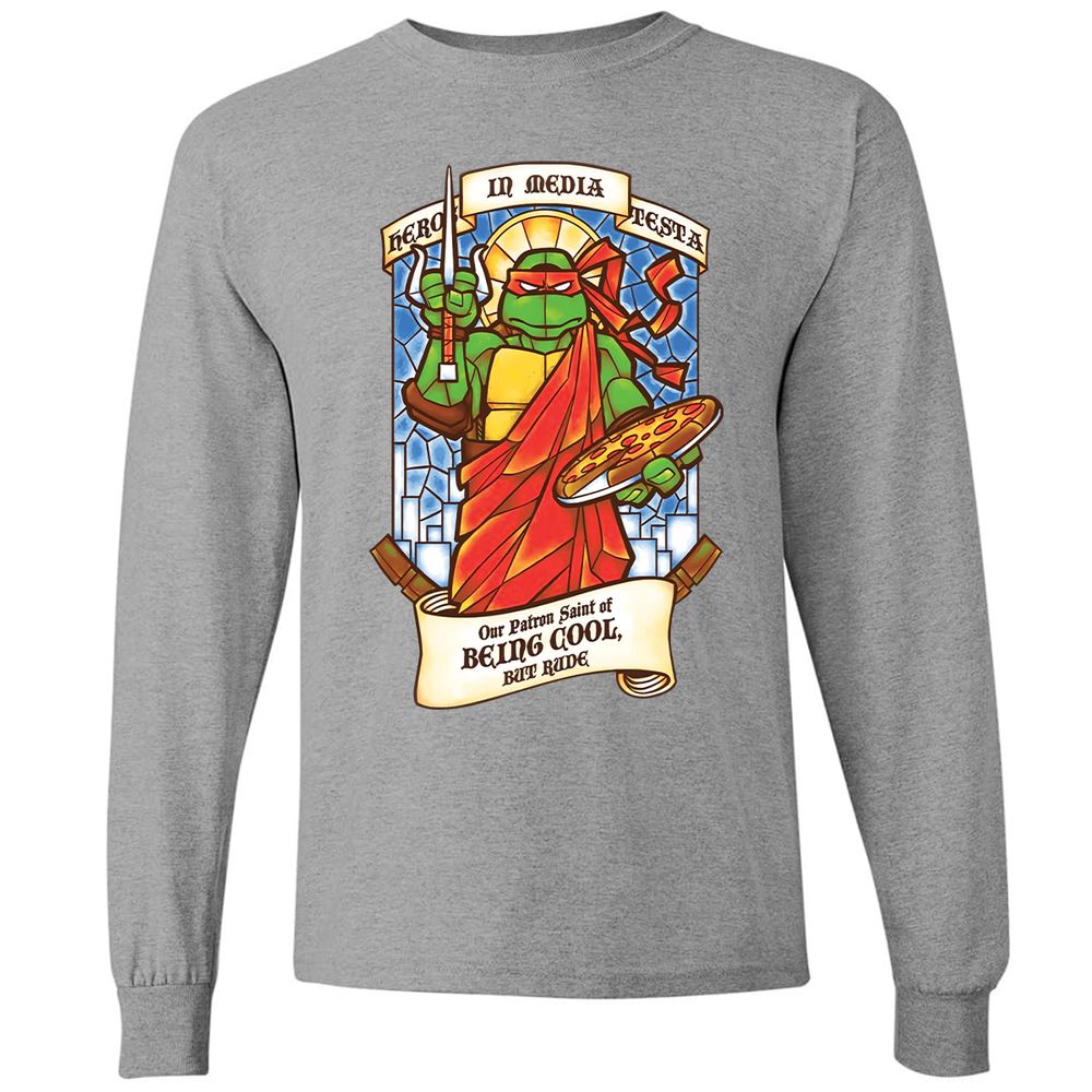 Long Sleeve T-Shirt - YLQ5ELGX - Graphite Heather - 6