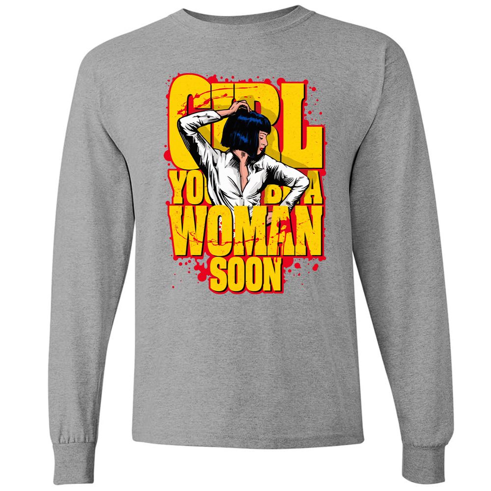 Long Sleeve T-Shirt - W85QLM6E - Graphite Heather - 6