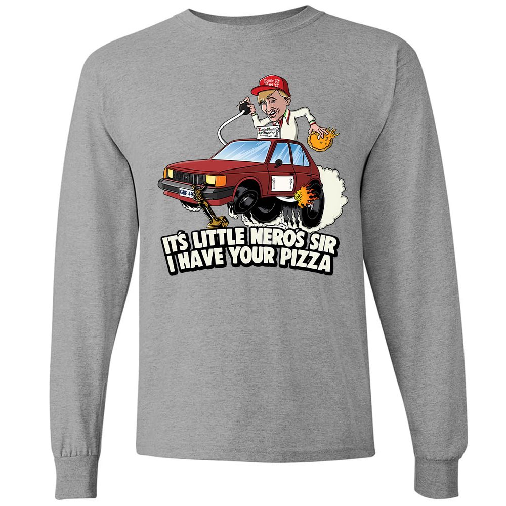 Little Nero's I have your pizza! - Graphite Heather - 6