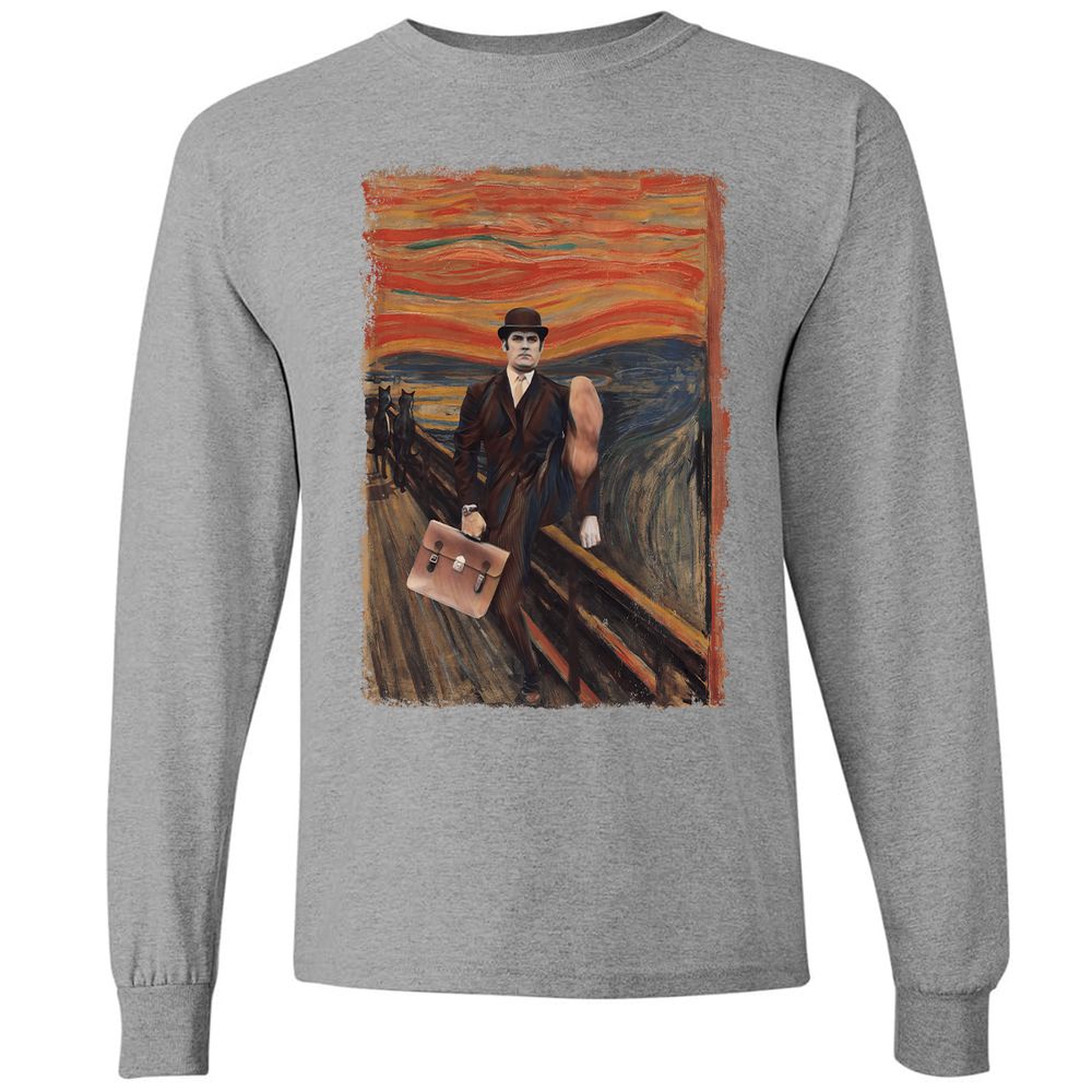 Long Sleeve T-Shirt - YUMENUXV - Graphite Heather - 6