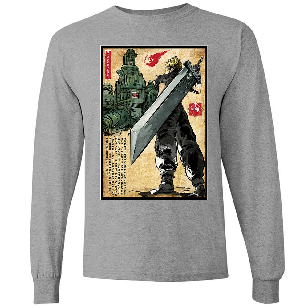 Long Sleeve T-Shirt - 62F49XUE - Graphite Heather - 6