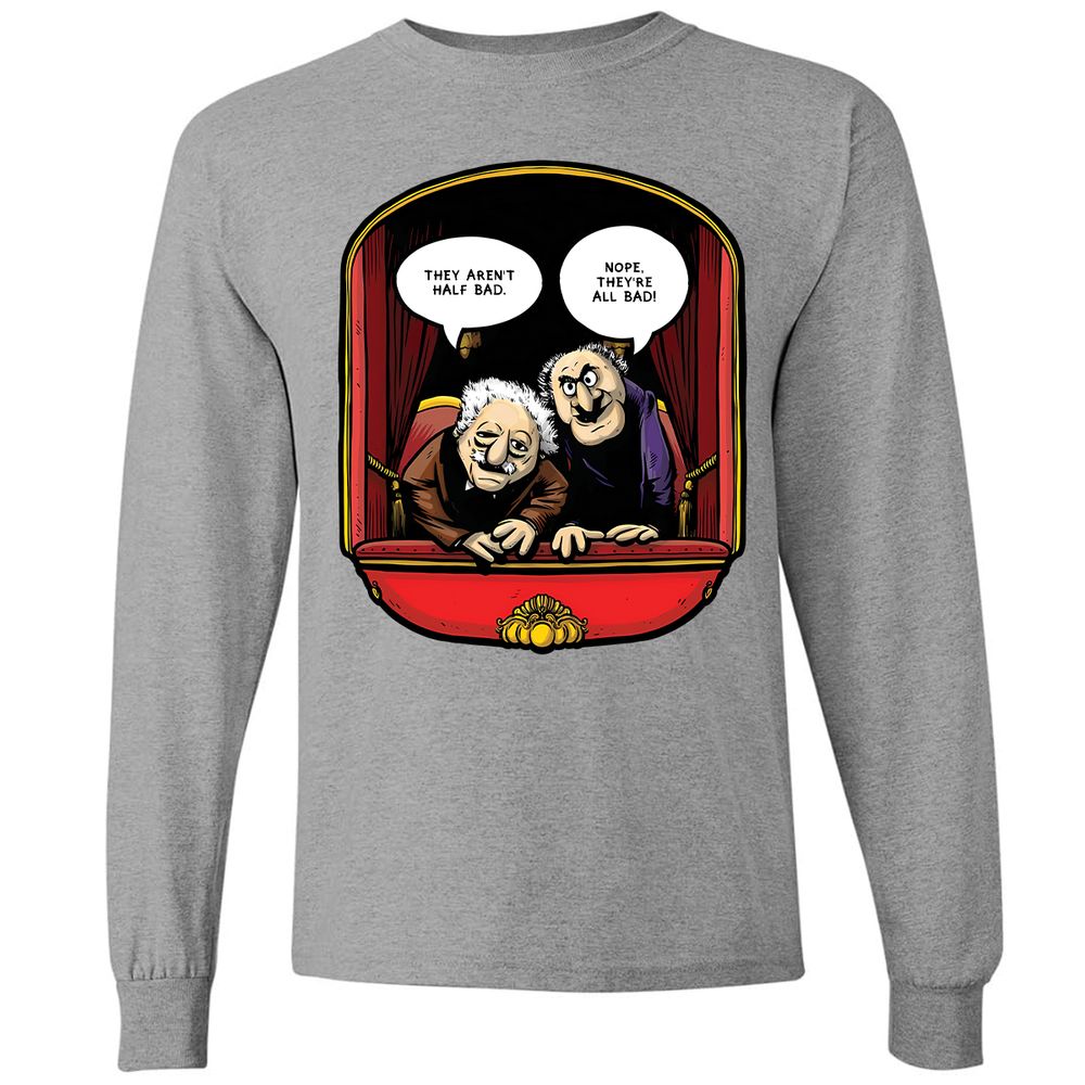 Statler and Waldorf (All Bad) - Graphite Heather - 6