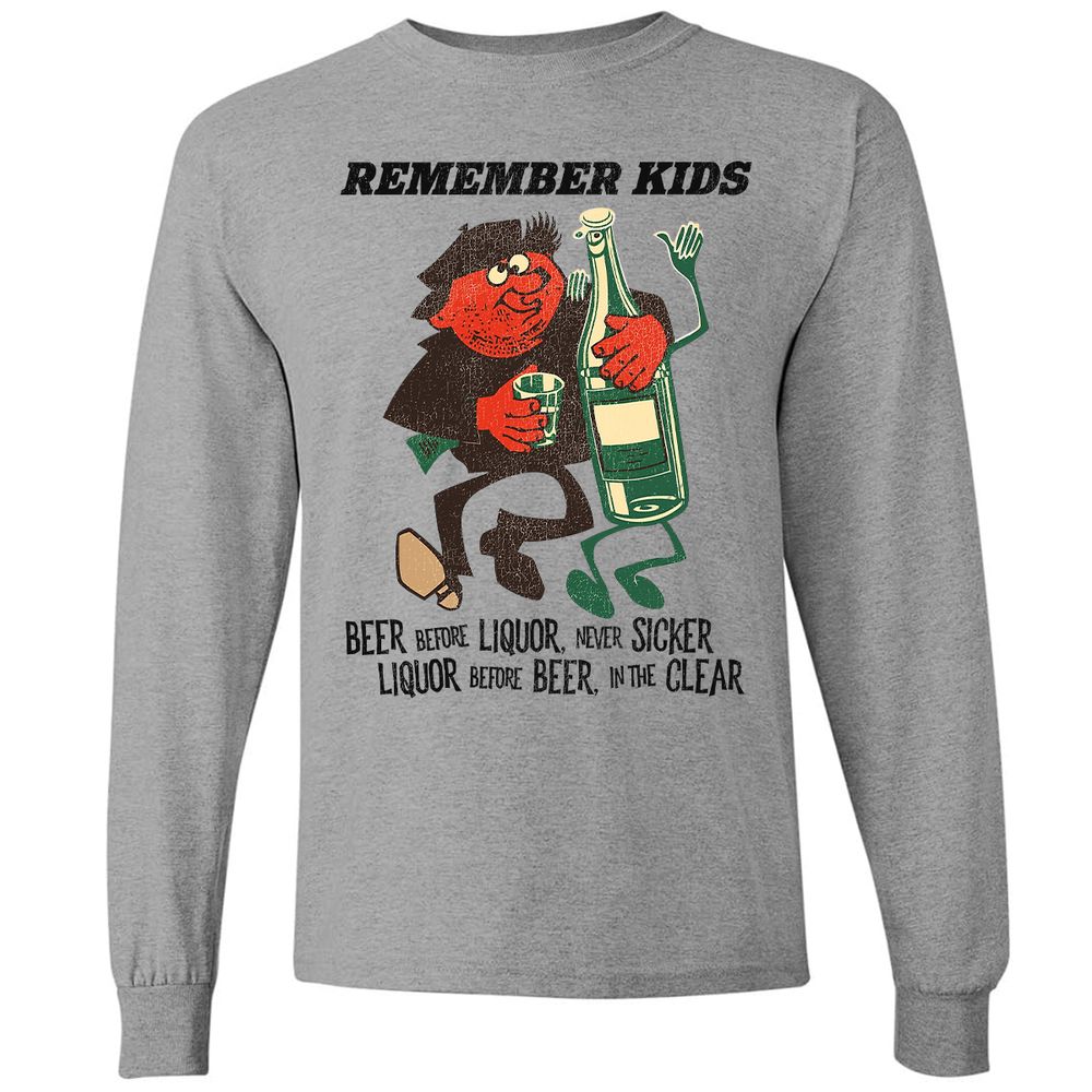 Long Sleeve T-Shirt - BL7VNV9Z - Graphite Heather - 6