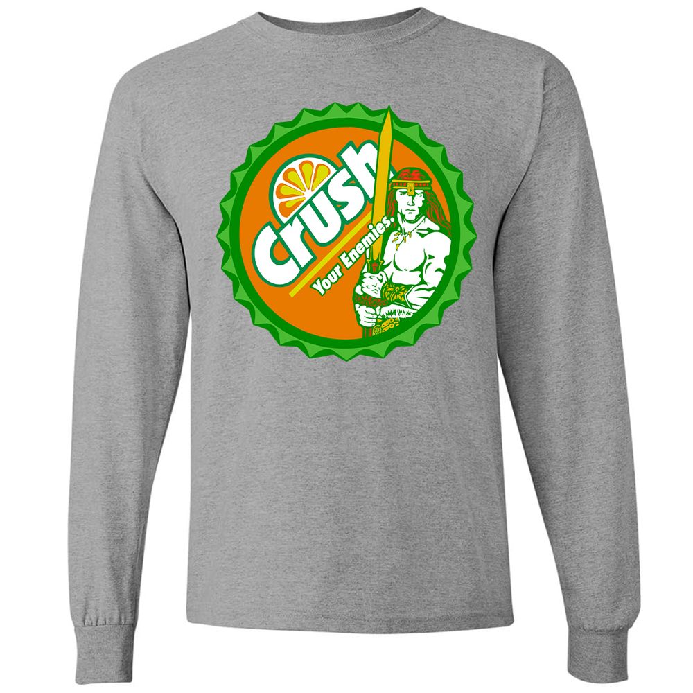 Long Sleeve T-Shirt - PETVGRHL - Graphite Heather - 6