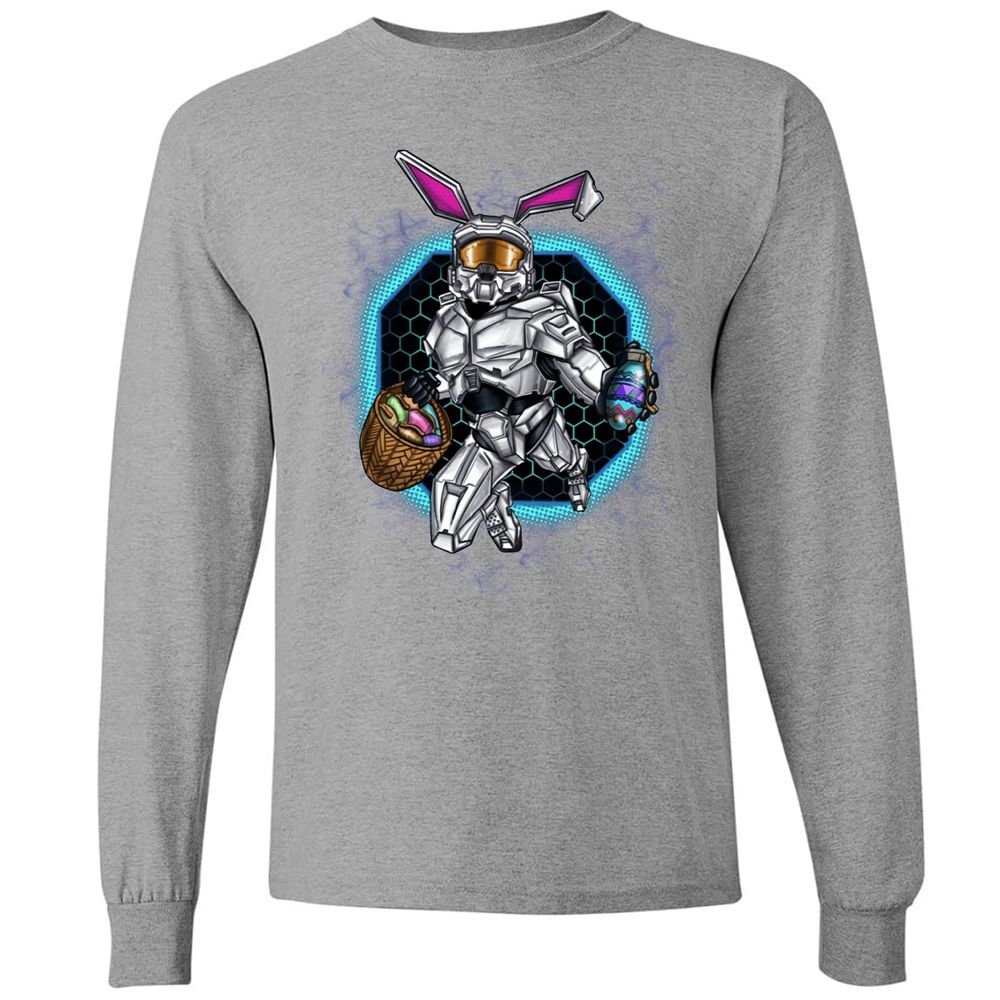 Long Sleeve T-Shirt - B9MQ9CQZ - Graphite Heather - 6