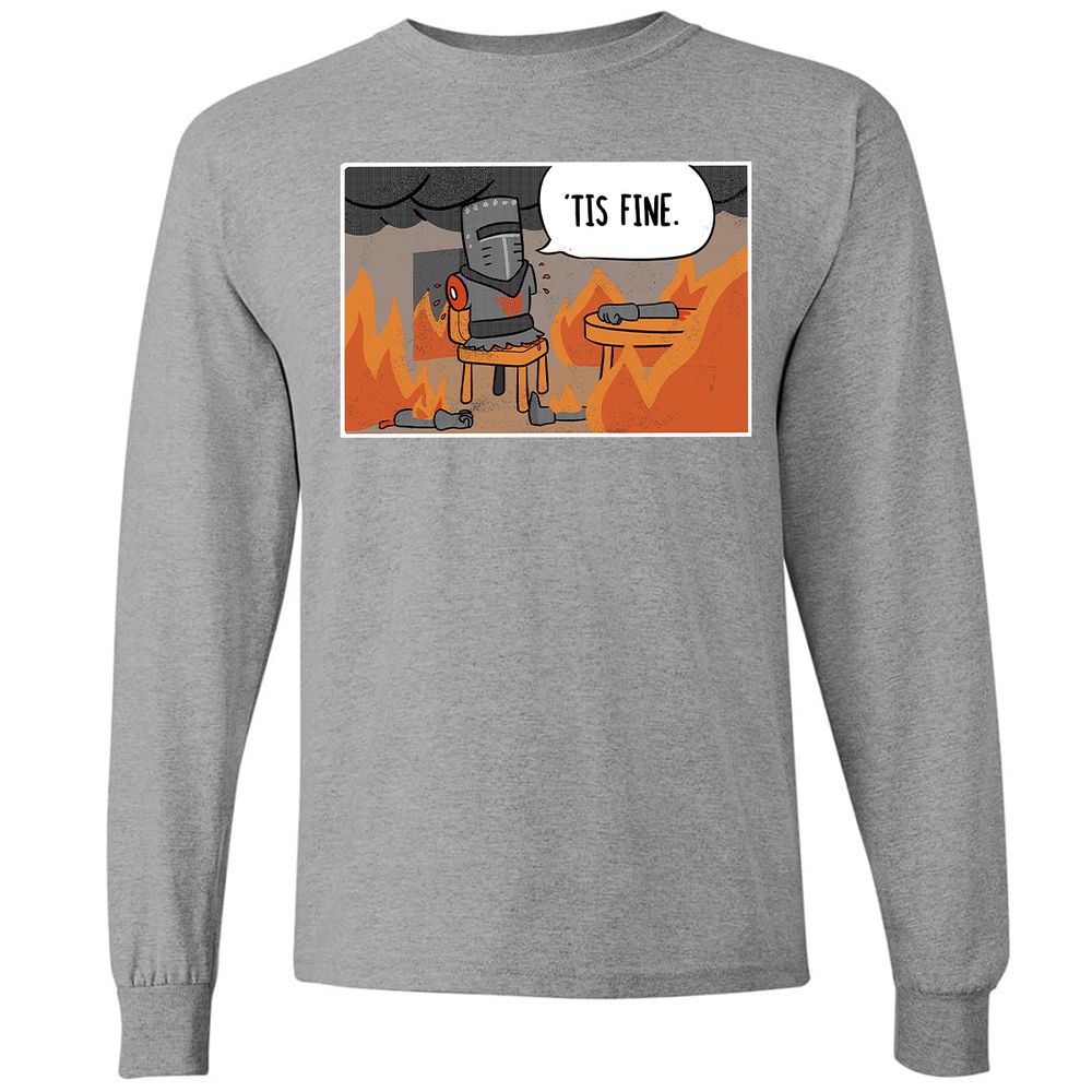 Long Sleeve T-Shirt - QAXV3DZ8 - Graphite Heather - 6