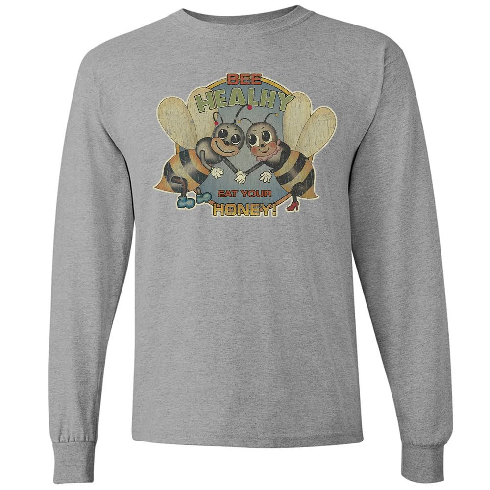 Bee Healthy Eat Your Honey - Graphite Heather - 6