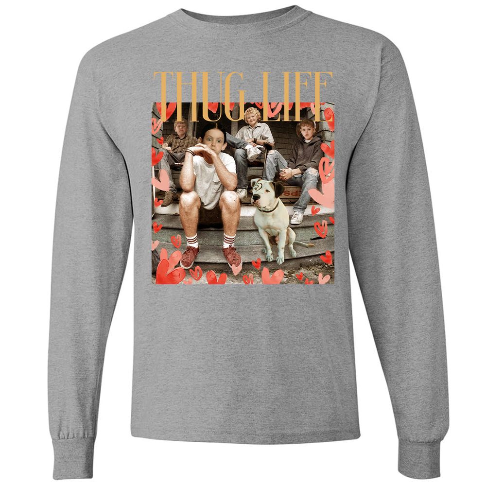 Long Sleeve T-Shirt - PQYYLDZ6 - Graphite Heather - 6