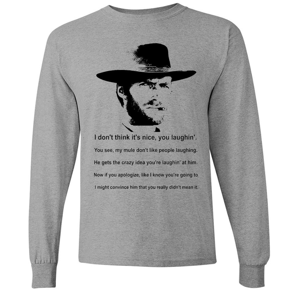 Clint Eastwood Mule Quote - Graphite Heather - 6
