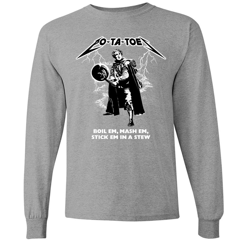 Long Sleeve T-Shirt - JV6QMX6Z - Graphite Heather - 6