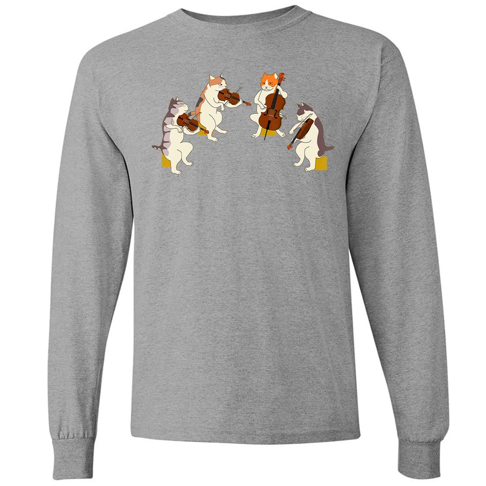 Long Sleeve T-Shirt - V2KNZXWS - Graphite Heather - 6