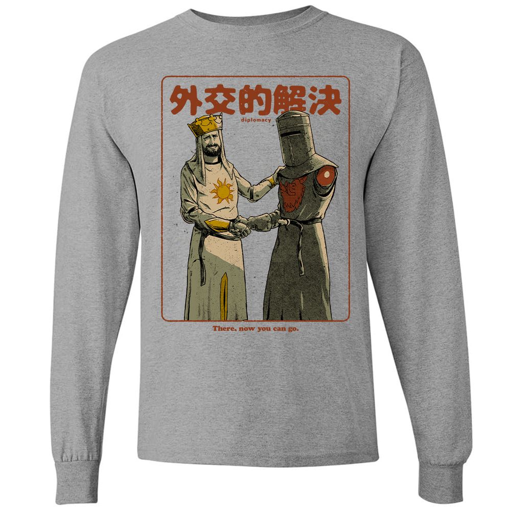 Long Sleeve T-Shirt - Black - Graphite Heather - 6