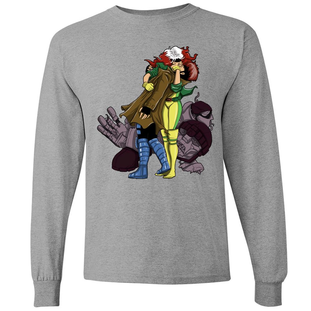 Long Sleeve T-Shirt - 9S96WZNQ - Graphite Heather - 6