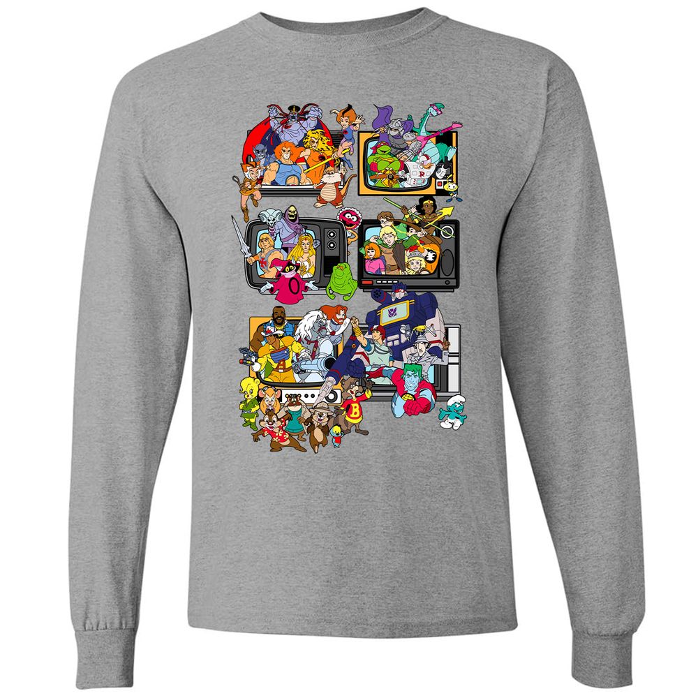 Long Sleeve T-Shirt - W7ZHLMJG - Graphite Heather - 6