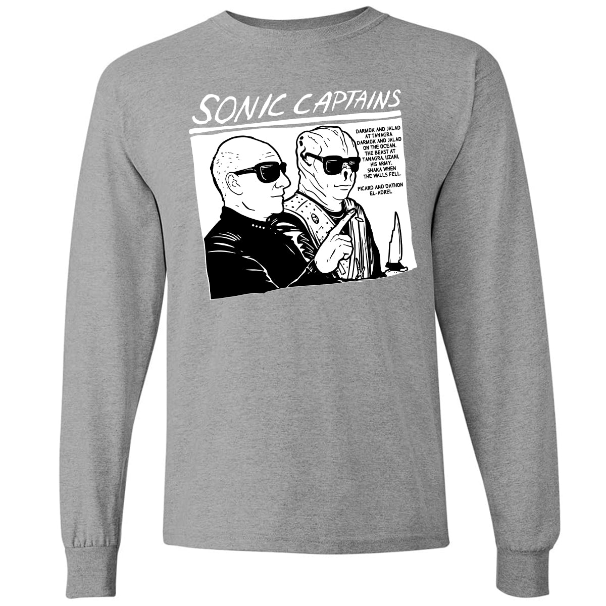 Long Sleeve T-Shirt - W8GXFZ64 - Graphite Heather - 6