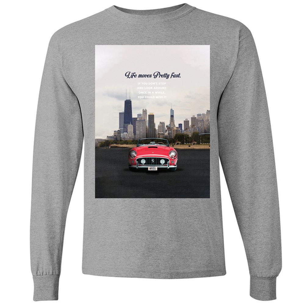 Long Sleeve T-Shirt - YK5LF7D9 - Graphite Heather - 6