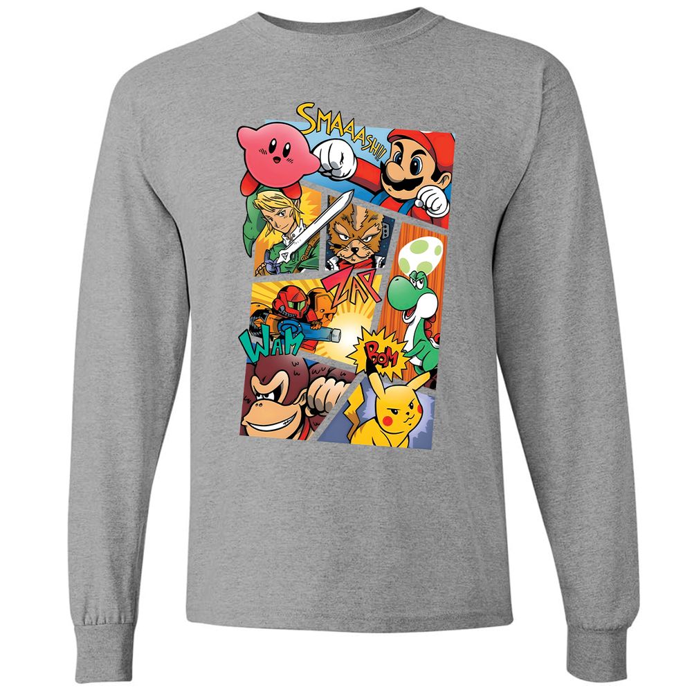 Long Sleeve T-Shirt - 7UTEJR31 - Graphite Heather - 6