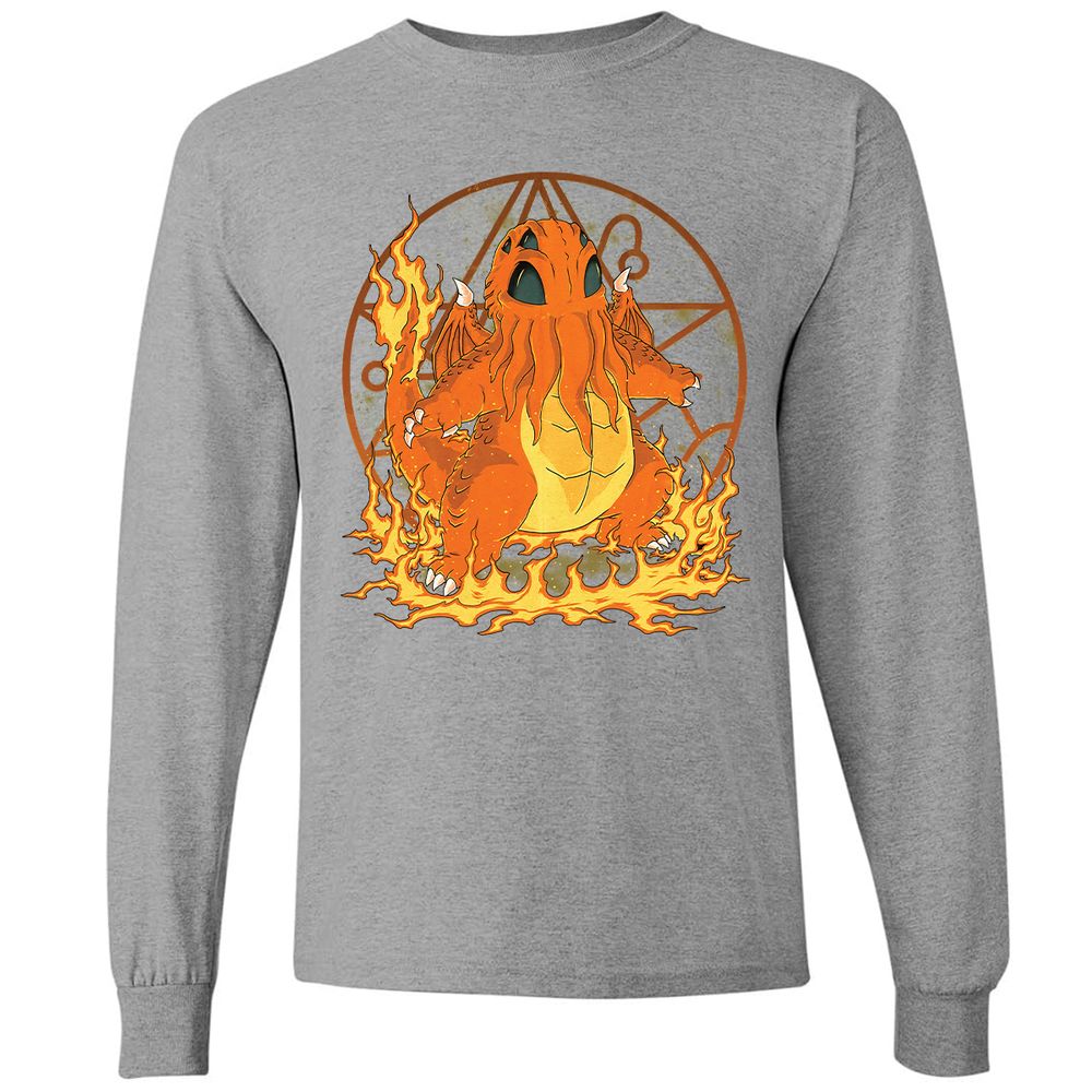 Long Sleeve T-Shirt - YYH5L7NF - Graphite Heather - 6