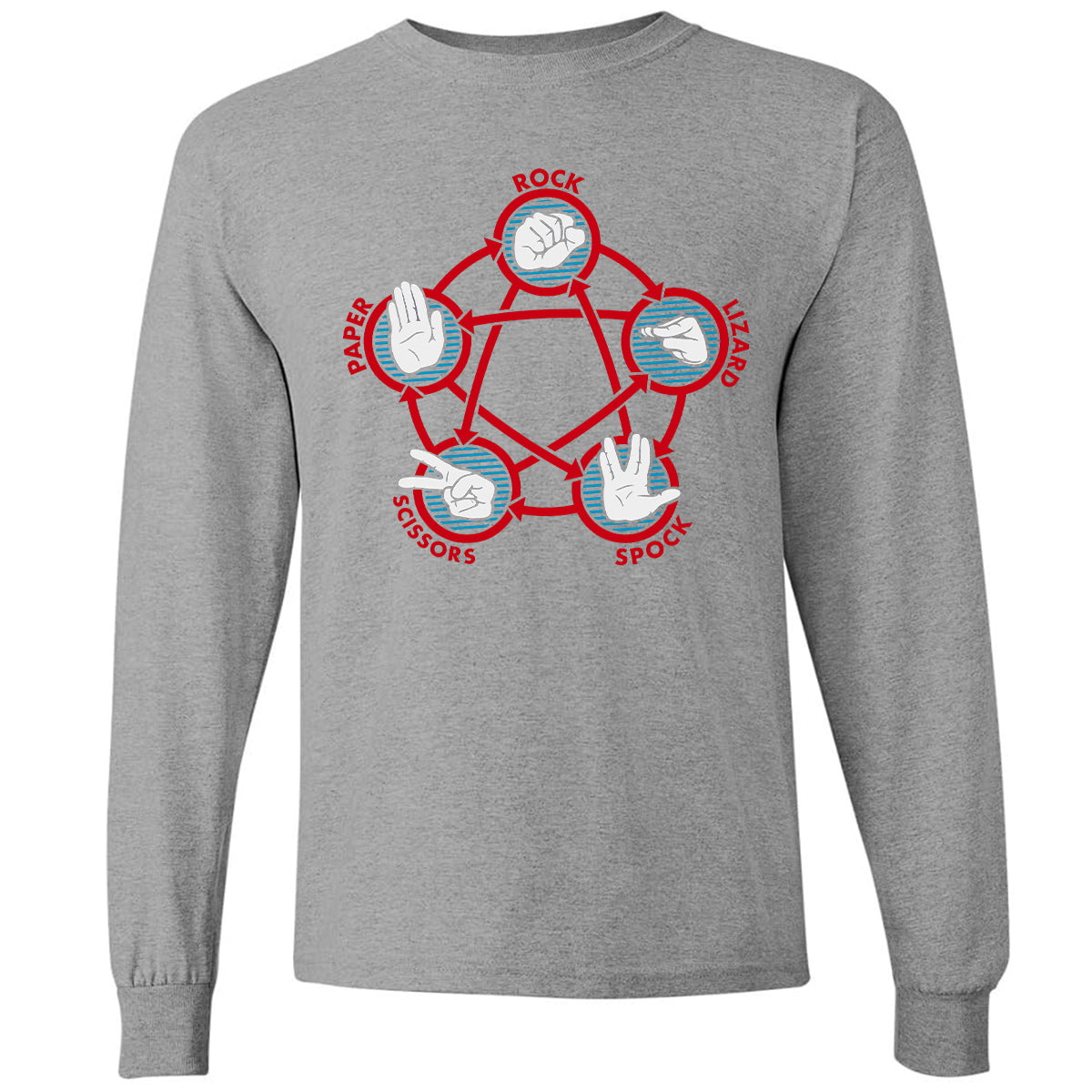 Long Sleeve T-Shirt - V8UTT6SY - Graphite Heather - 6