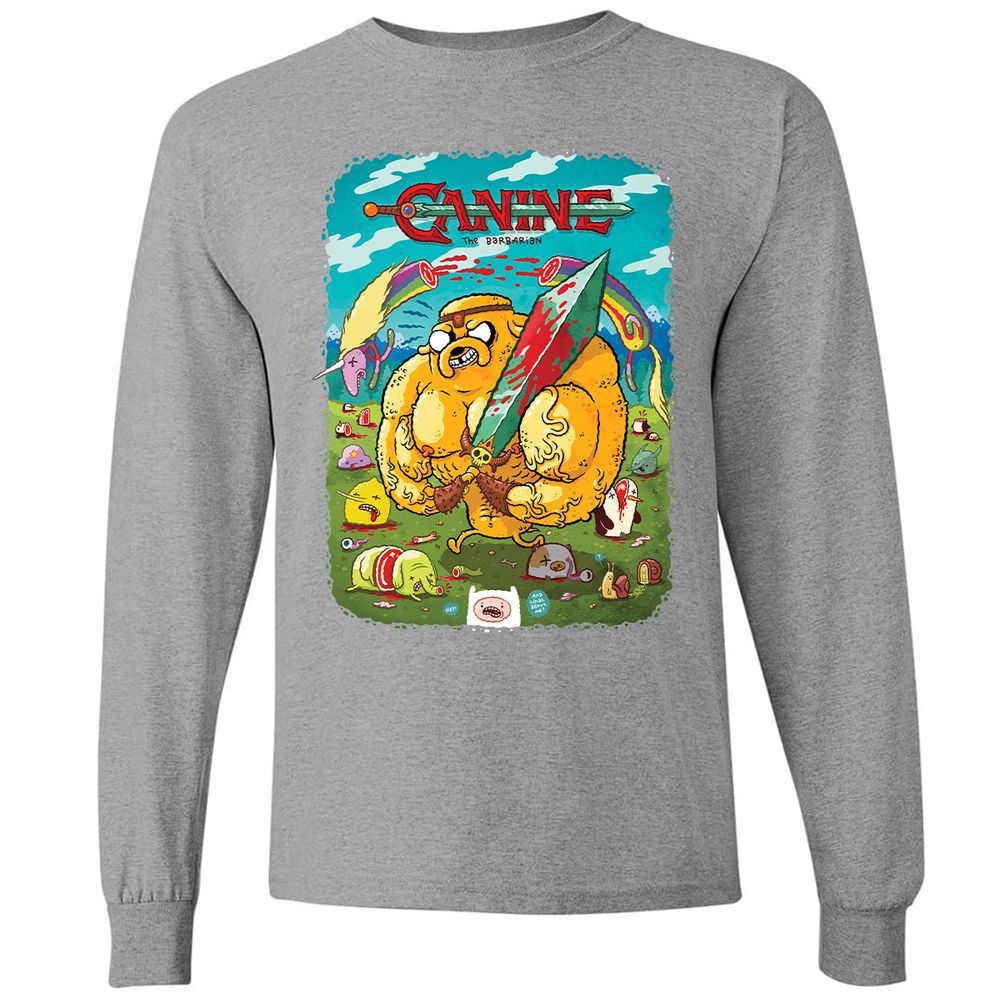 Long Sleeve T-Shirt - JU34GMNQ - Graphite Heather - 6