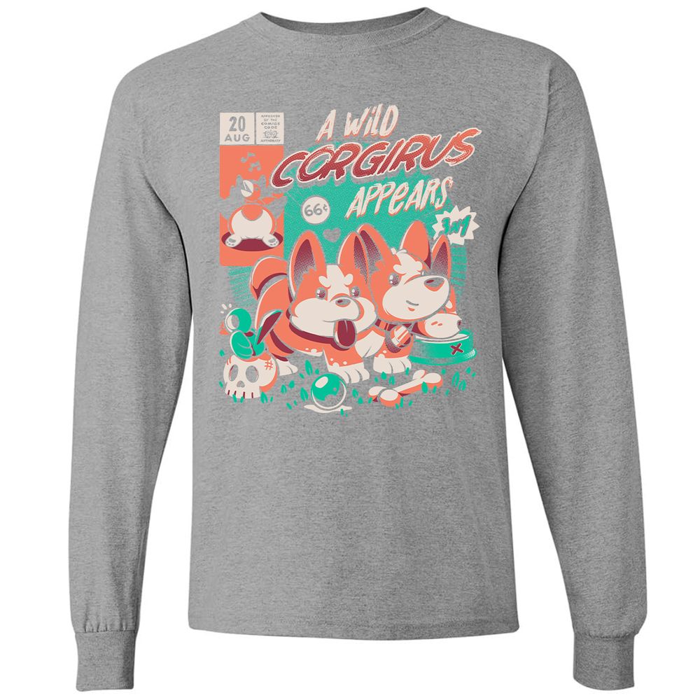 Long Sleeve T-Shirt - K7EAMQN4 - Graphite Heather - 6