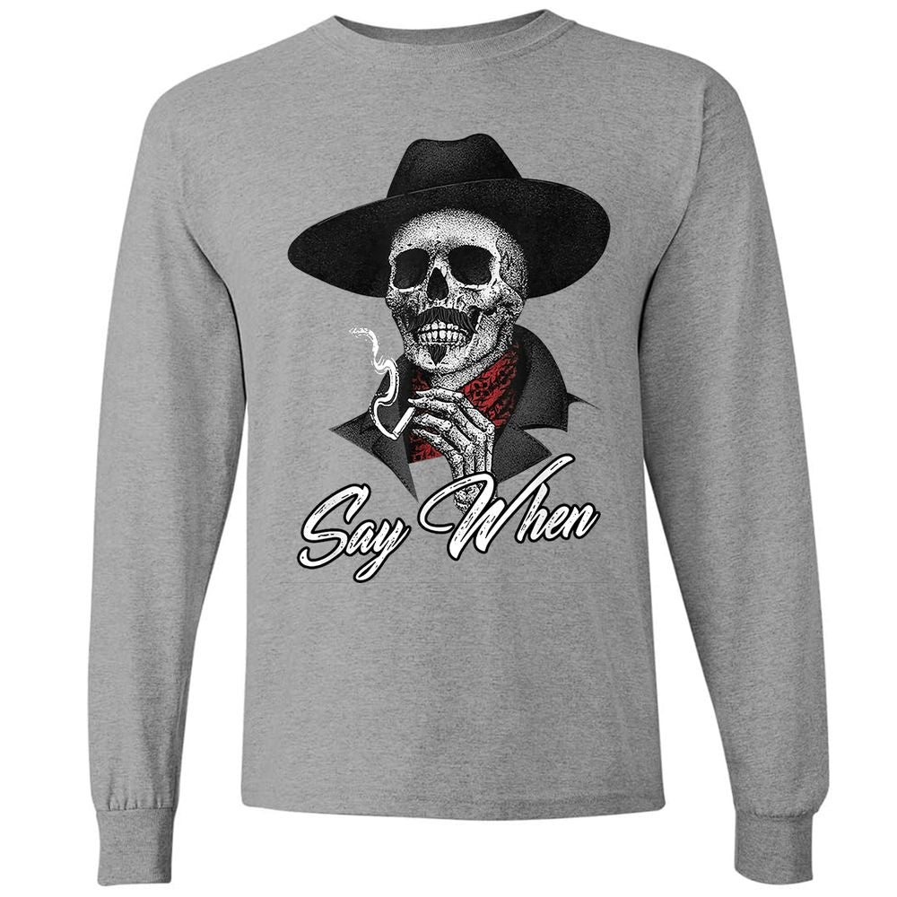 Long Sleeve T-Shirt - 46QYBKAG - Graphite Heather - 6